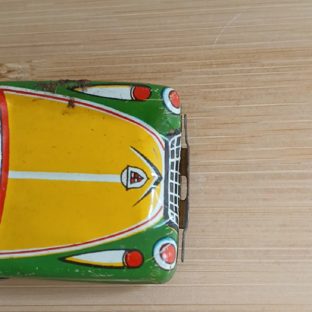 Vintage Tin Toy Taxi Car 1950's